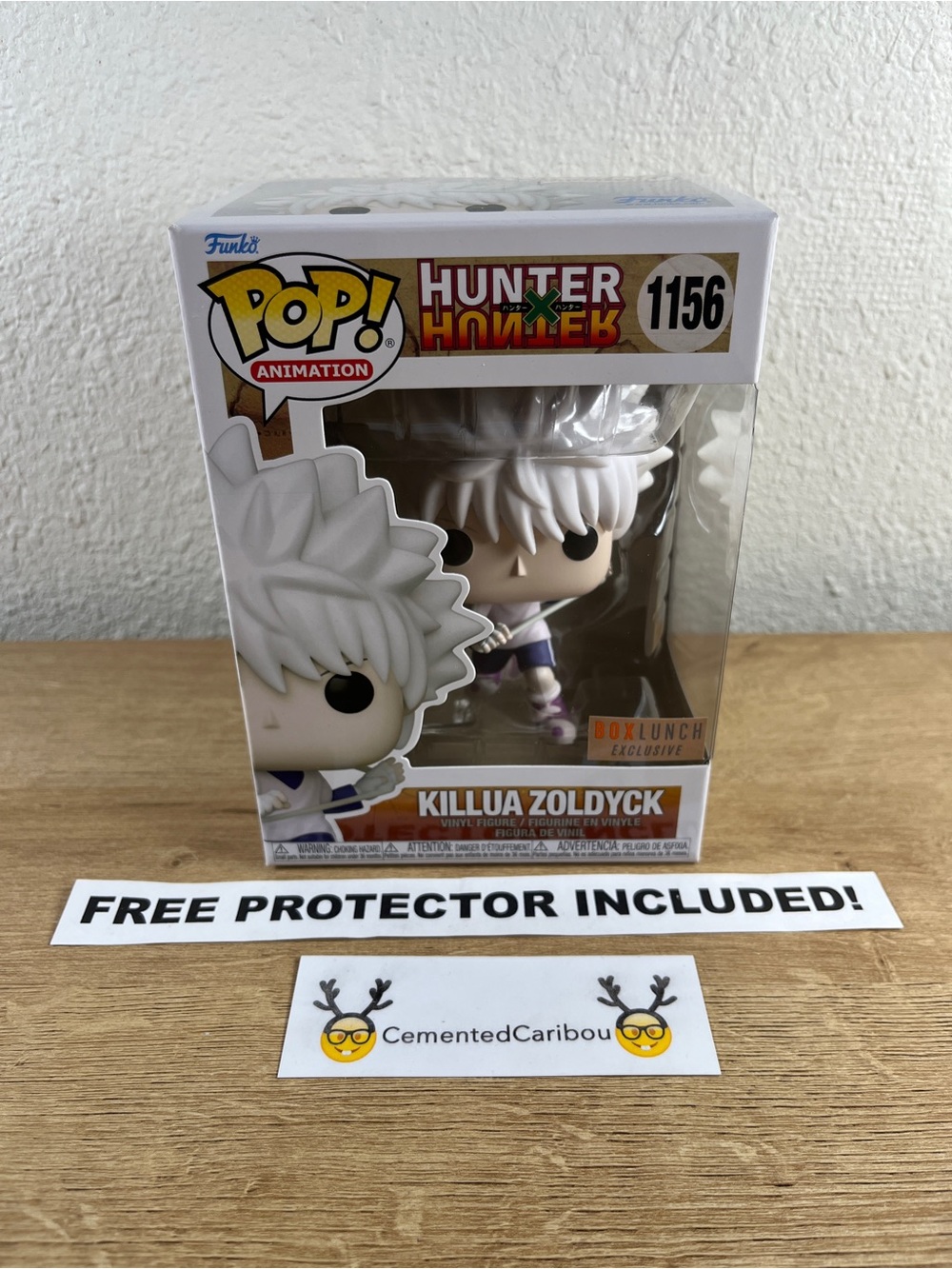 Killua Zoldyck Funko Pop #1156 BoxLunch Hunter x Hunter Anime Valuted NEAR MINT